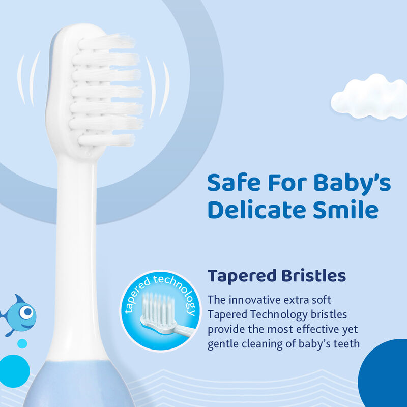 CHICCO TOOTHBRUSH BLUE 6-36M