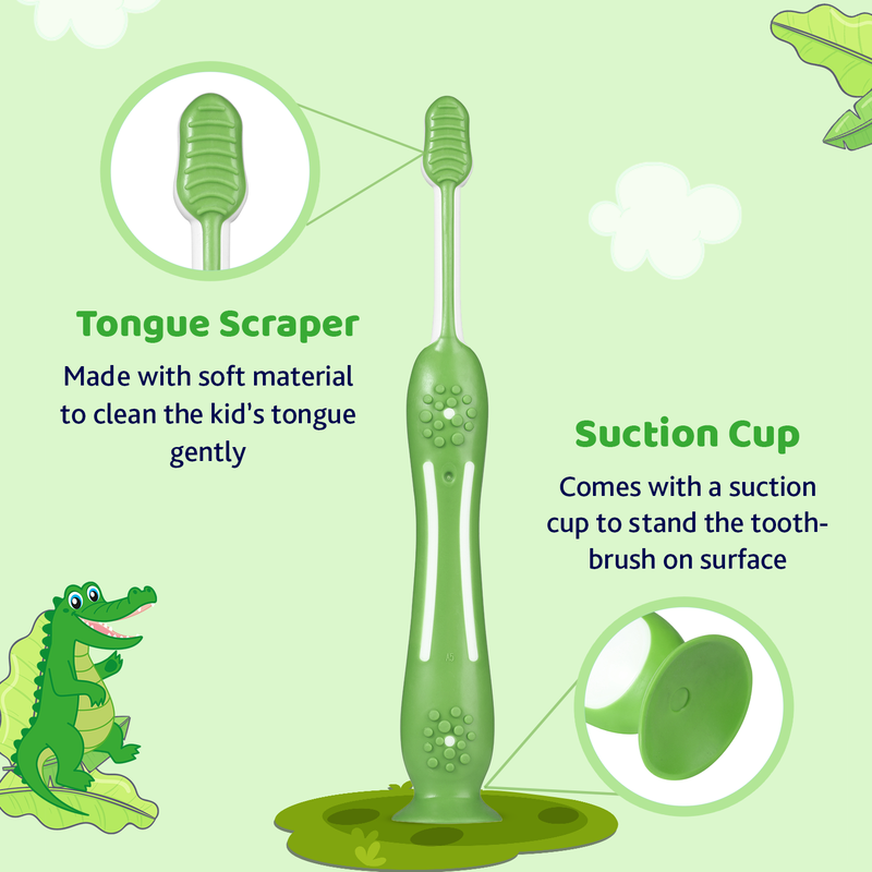 CHICCO TOOTHBRUSH GREEN 3Y-8Y