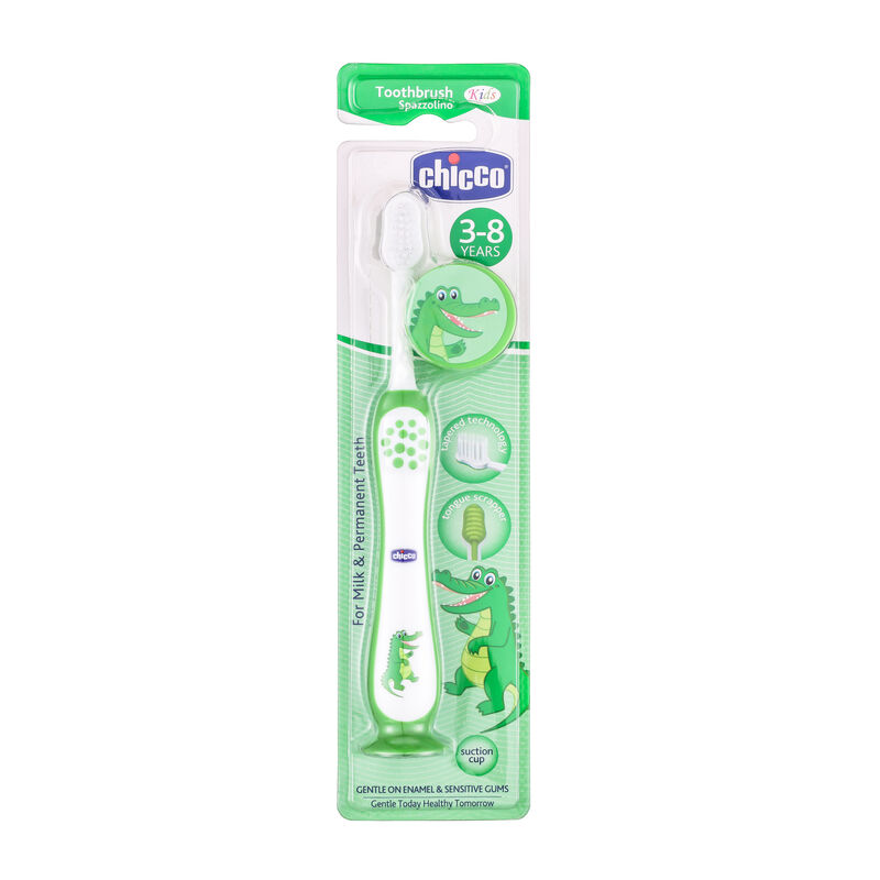CHICCO TOOTHBRUSH GREEN 3Y-8Y