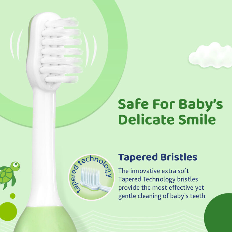 CHICCO TOOTHBRUSH GREEN 6-36M