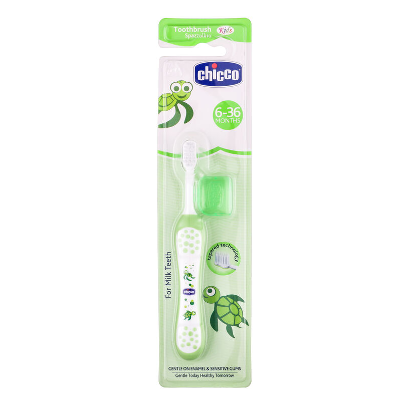 CHICCO TOOTHBRUSH GREEN 6-36M