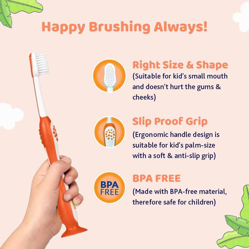 CHICCO TOOTHBRUSH ORANGE 3Y-8Y