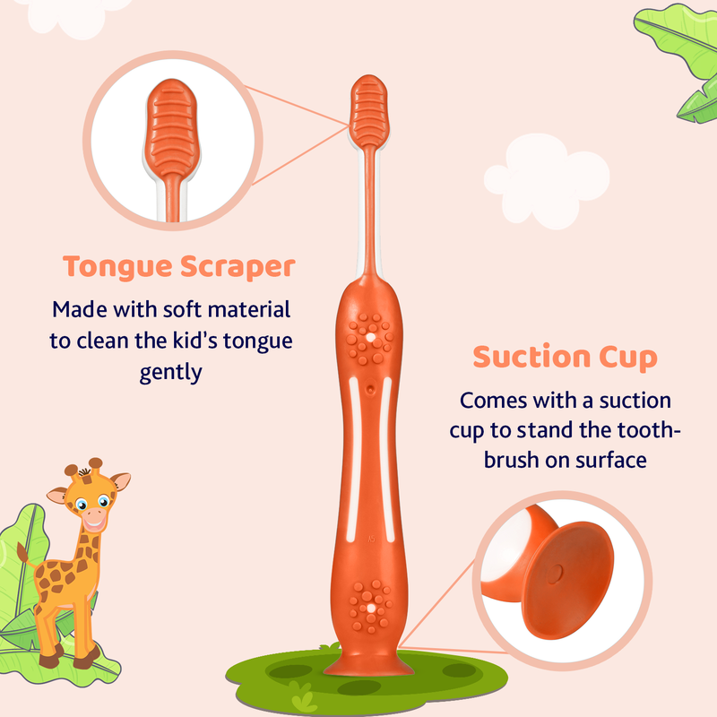 CHICCO TOOTHBRUSH ORANGE 3Y-8Y