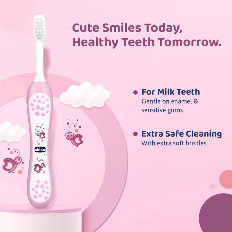 CHICCO TOOTHBRUSH PINK 6-36M