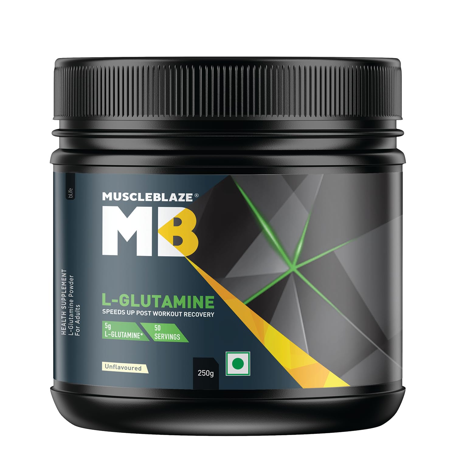 MUSCLEBLAZE MICRONIZED GLUTAMINE UNFLAVOURED 0.55LB