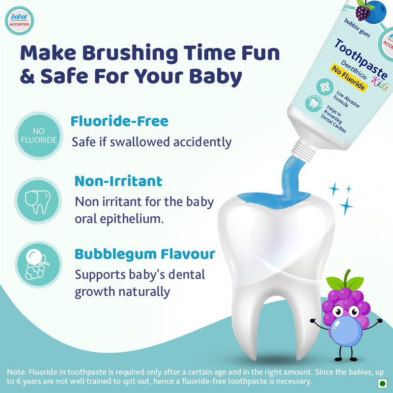 CHICCO TOOTHPASTE BUBLE GUM 12M-6Y 50G