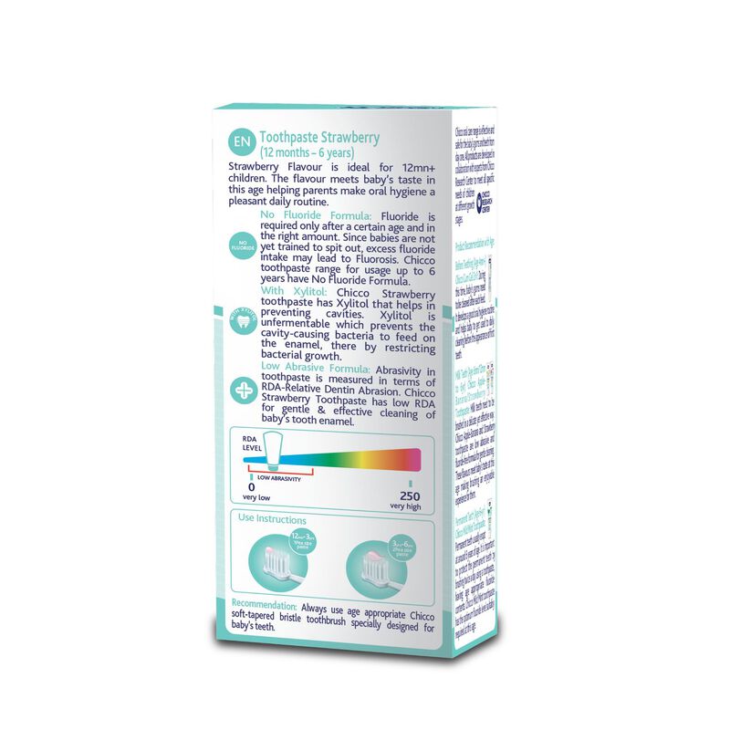 CHICCO TOOTHPASTE STRAWBERRY 1Y-6Y 50G