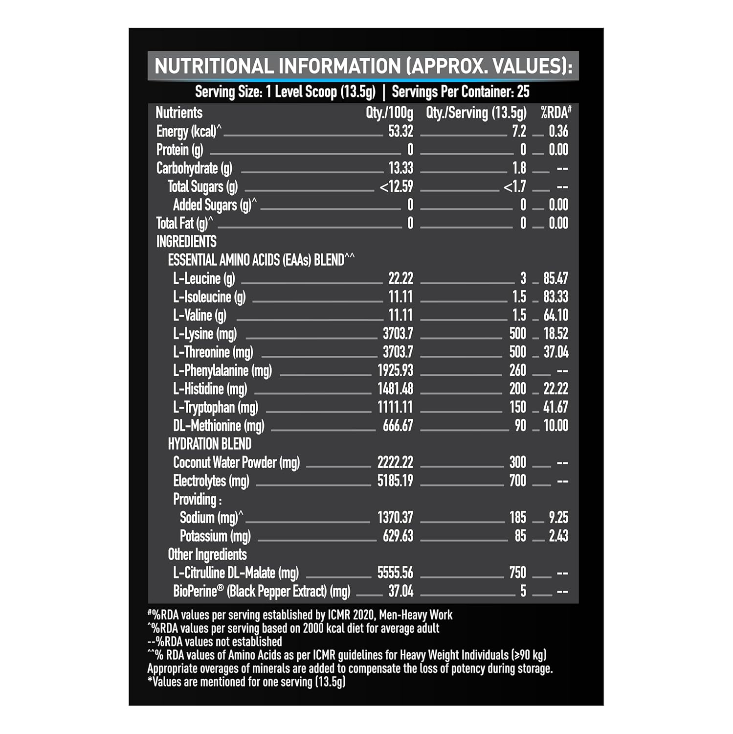 MUSCLEBLAZE EAA 8000 BLUE COLA 0.75LB