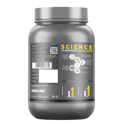 MUSCLEBLAZE WHEY PROTEIN 2.2LB RICH MILK CHOCOLATE WITH MUSCLEBLAZE 11 YEARS GALLON BOTTLE BLACK TRA