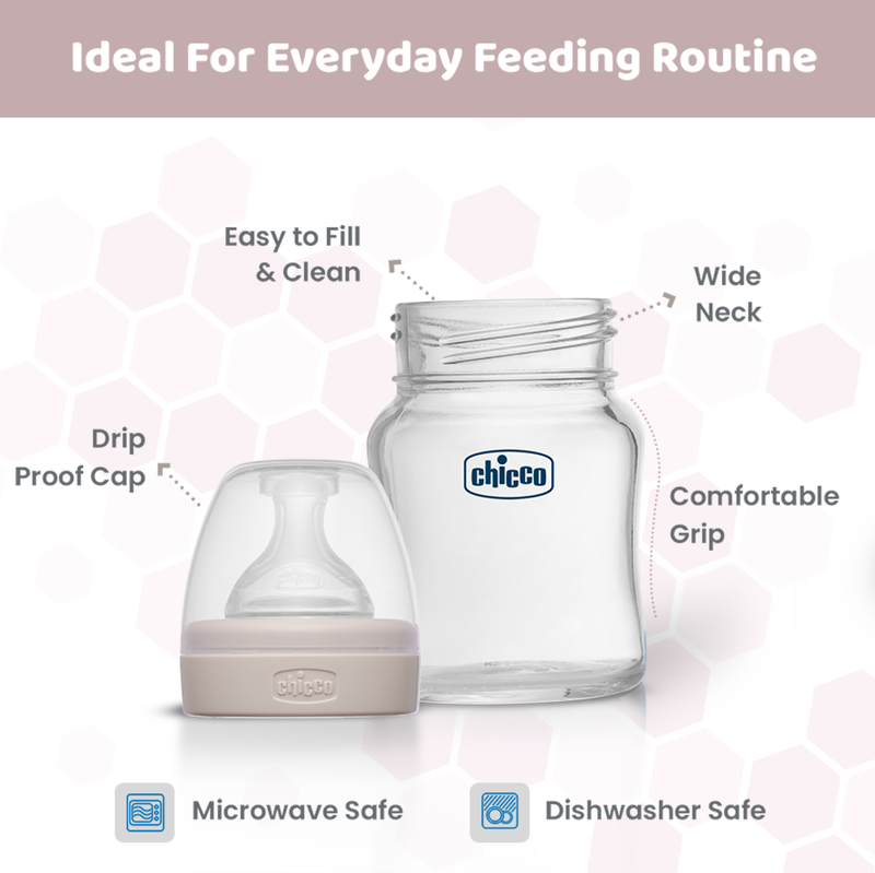 CHICCO WB GLASS NEUTRAL 120ML