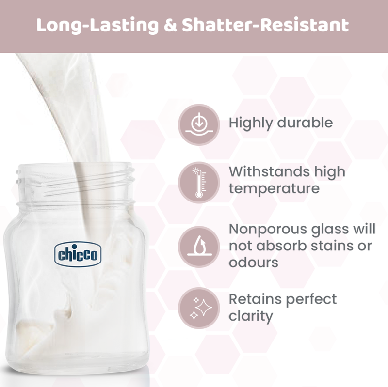 CHICCO WB GLASS NEUTRAL 120ML