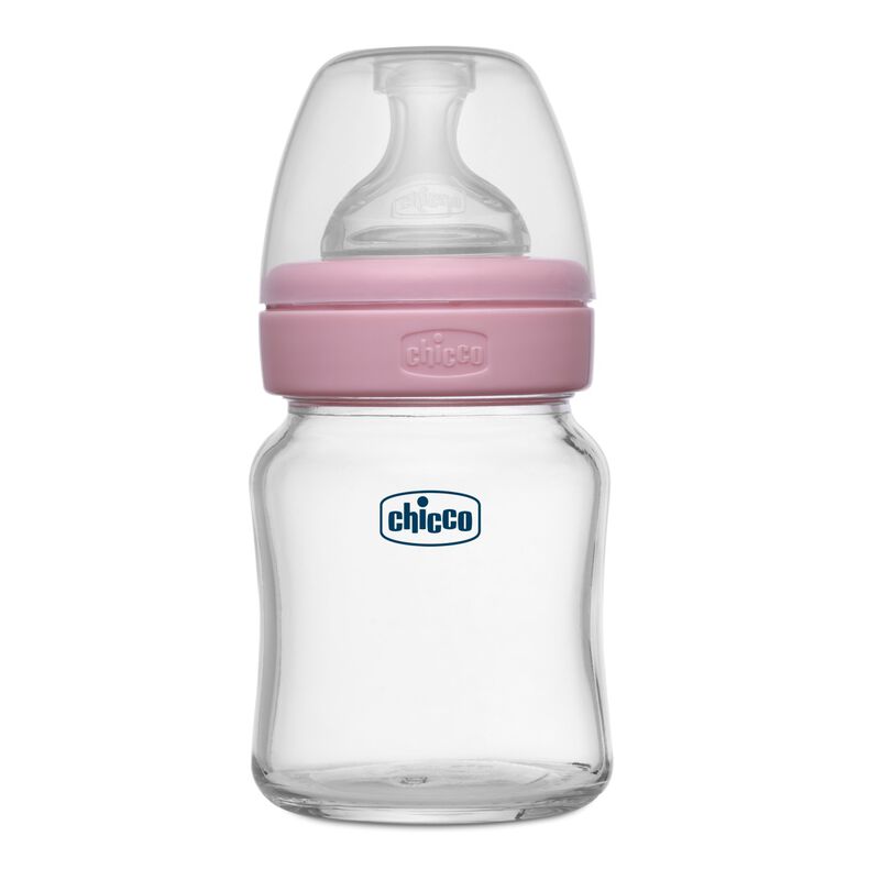 CHICCO WB GLASS PINK 120ML