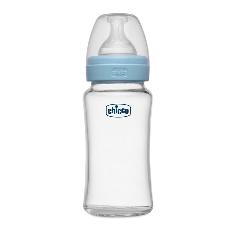 CHICCO WB GLASS FEEDING BOTTEL 2M-240ML