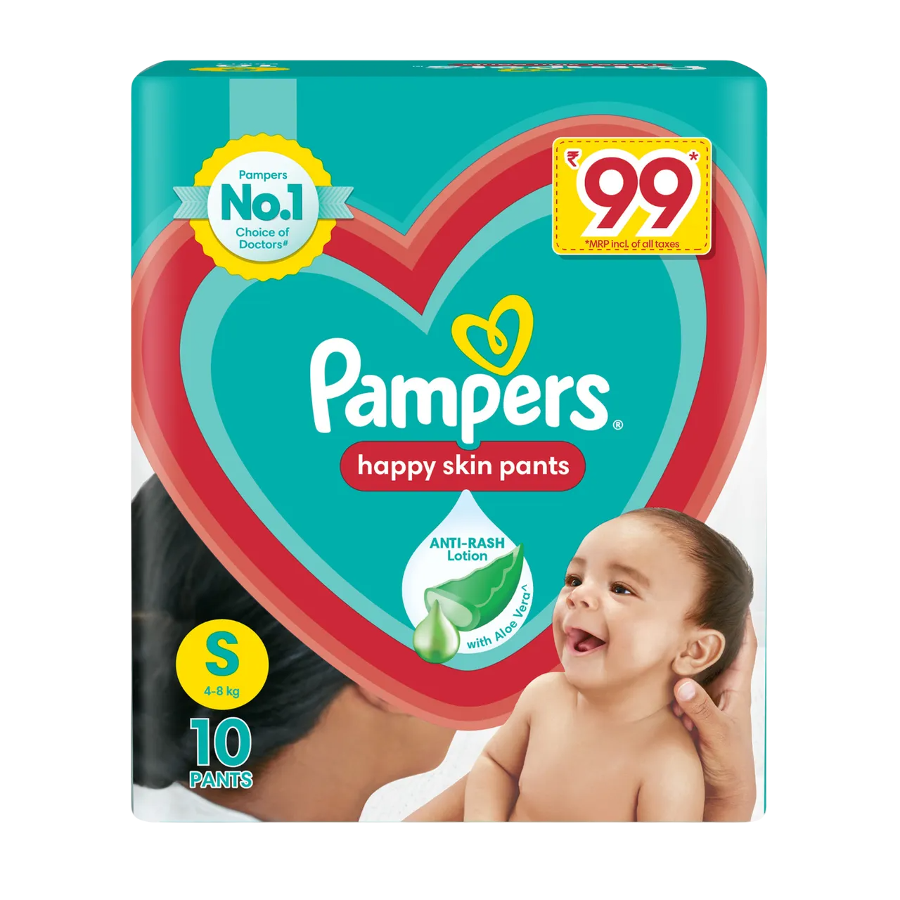 PAMPERS PANTS S-10