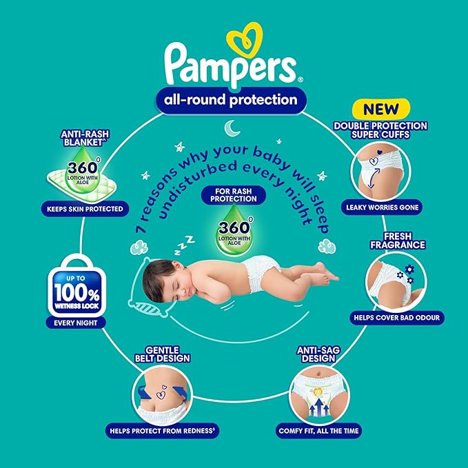 PAMPERS BLUE PANTS NB-34 PANTS