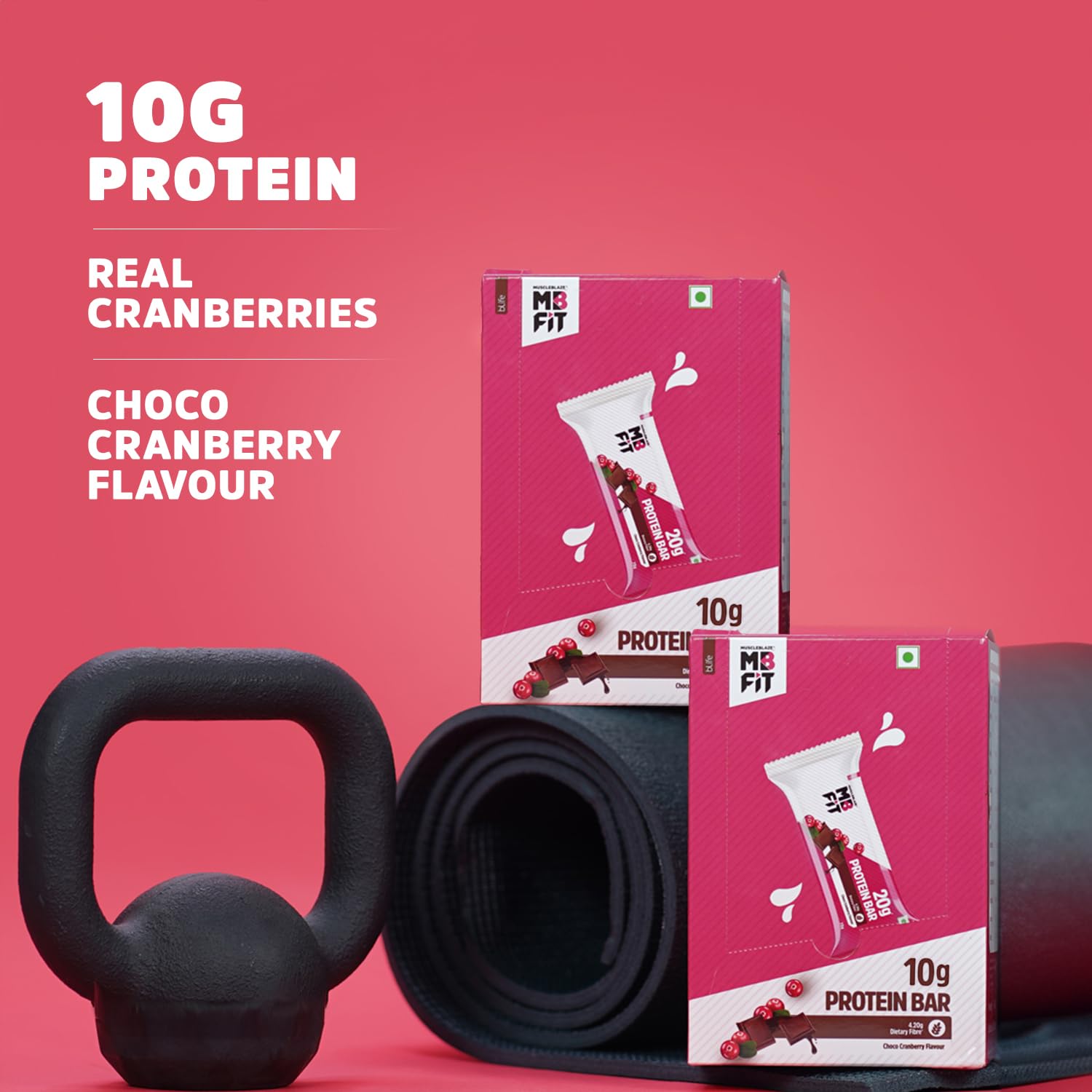 MUSCLEBLAZE PROTEIN BAR ( 10GM PROTEIN ) CHOCO CRANBERRY 6 BARS