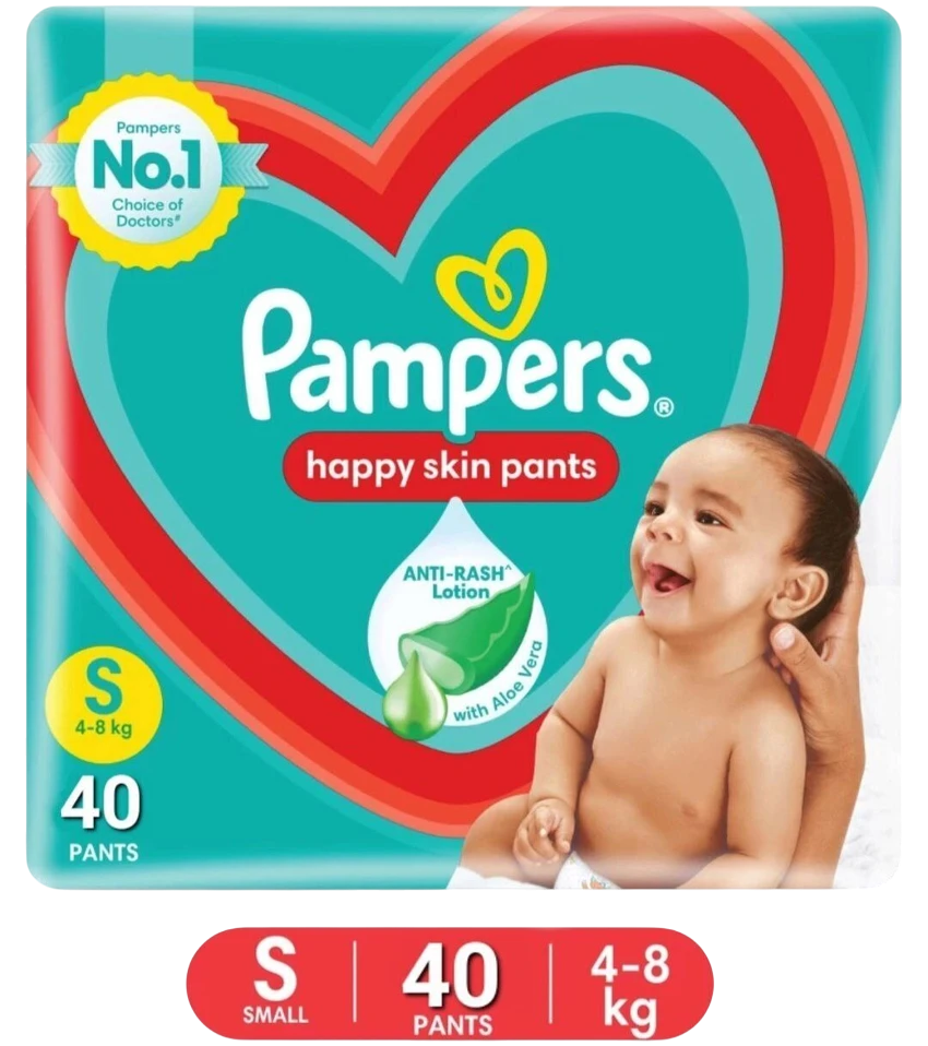 PAMPERS RED PANTS S-40 (4-8KG)