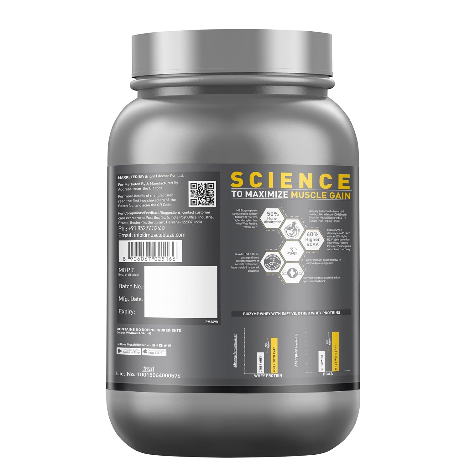 MUSCLEBLAZE BIOZYME ISO-ZERO LOW CARB ICE CREAM CHOCOLATE 1KG