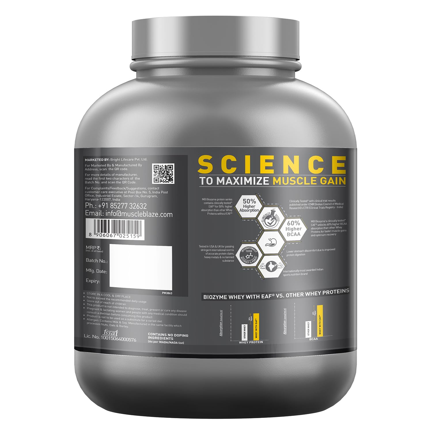 MUSCLEBLAZE BIOZYME ISO-ZERO LOW CARB ICE CREAM CHOCOLATE 4.4LB