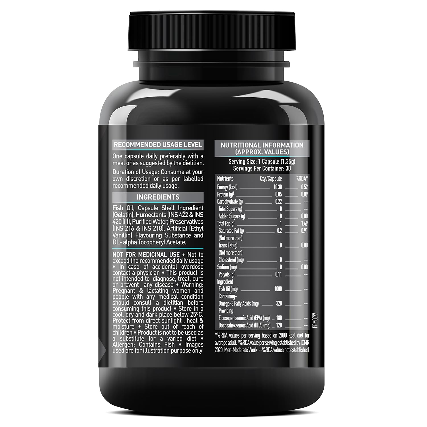 MUSCLEBLAZE FISH OIL ( 1000MG ) 30 CAPSULES