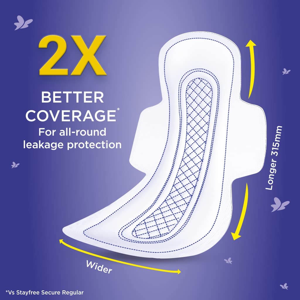 STAYFREE DRY MAX ALL NIGHT XXL 28 PADS
