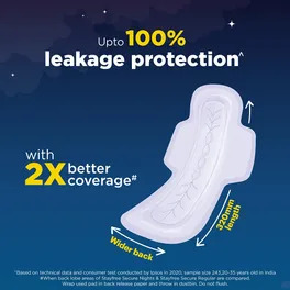 STAYFREE SECURE NIGHT XXL SANITARY PADS 6 PCS