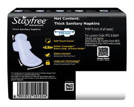 STAYFREE ADVANCED ALL NIGHT XXL+ SOFT SANITARY PADS 4 PCS