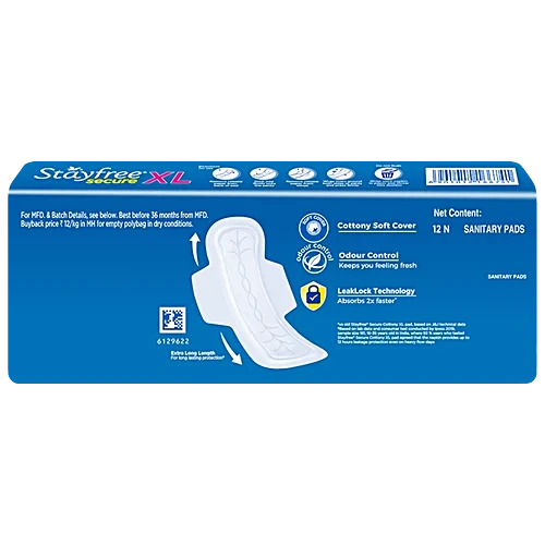STAYFREE SECURE COTTONY SOFT SANITARY PADS 14 PCS