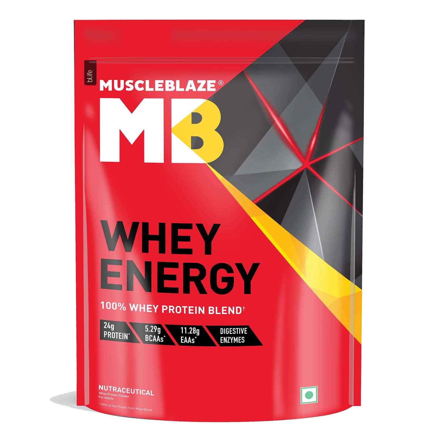 MUSCLEBLAZE WHEY ENERGY WHEY PROTEIN CHOCOLATE 1 KG