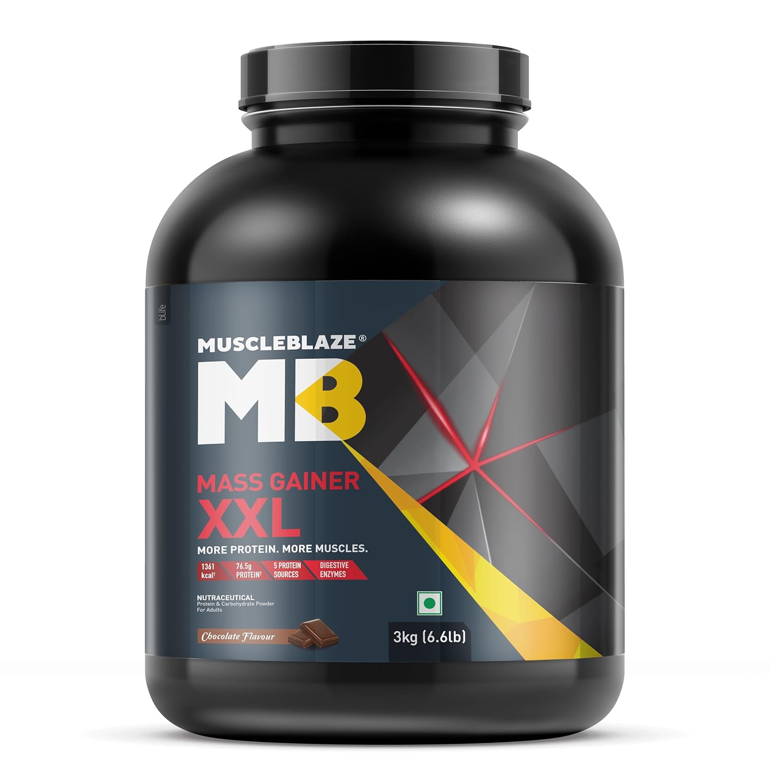MUSCLEBLAZE MASS GAINER XXL CHOCOLATE 3KG
