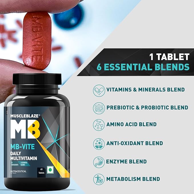MUSCLEBLAZE VITE DAILY MULTIVITAMIN 60 TABLETS