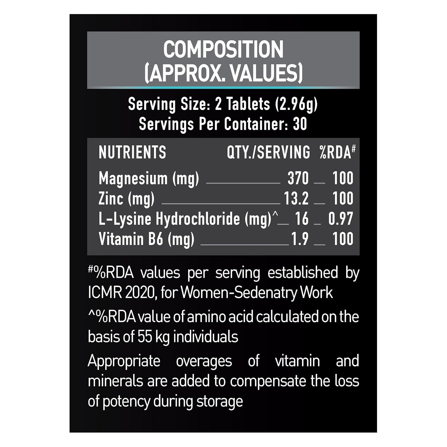 MUSCLEBLAZE ESSENTIAL ZMA 60 TABLETS