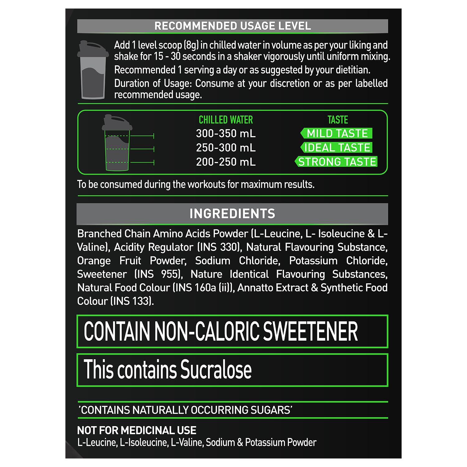 MUSCLEBLAZE BCAA PRO POWDER TROPICAL FEST 240GM