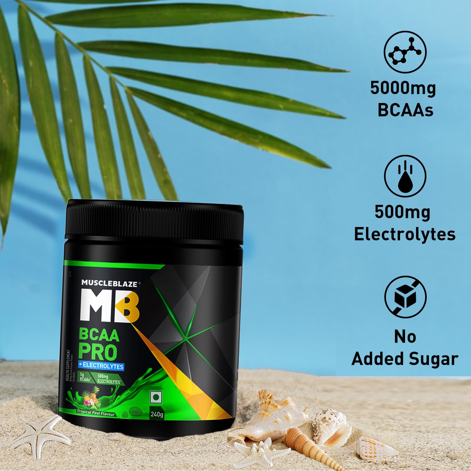 MUSCLEBLAZE BCAA PRO POWDER TROPICAL FEST 240GM