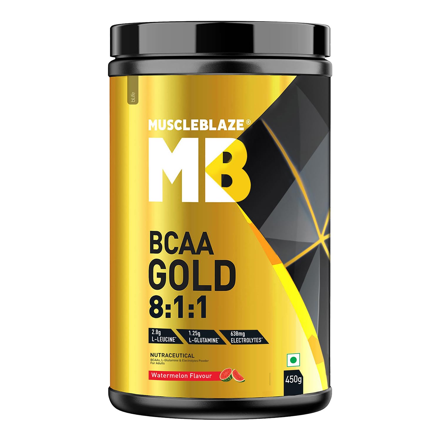 MUSCLEBLAZE BCAA GOLD 8:1:1 WATERMELON 450GM