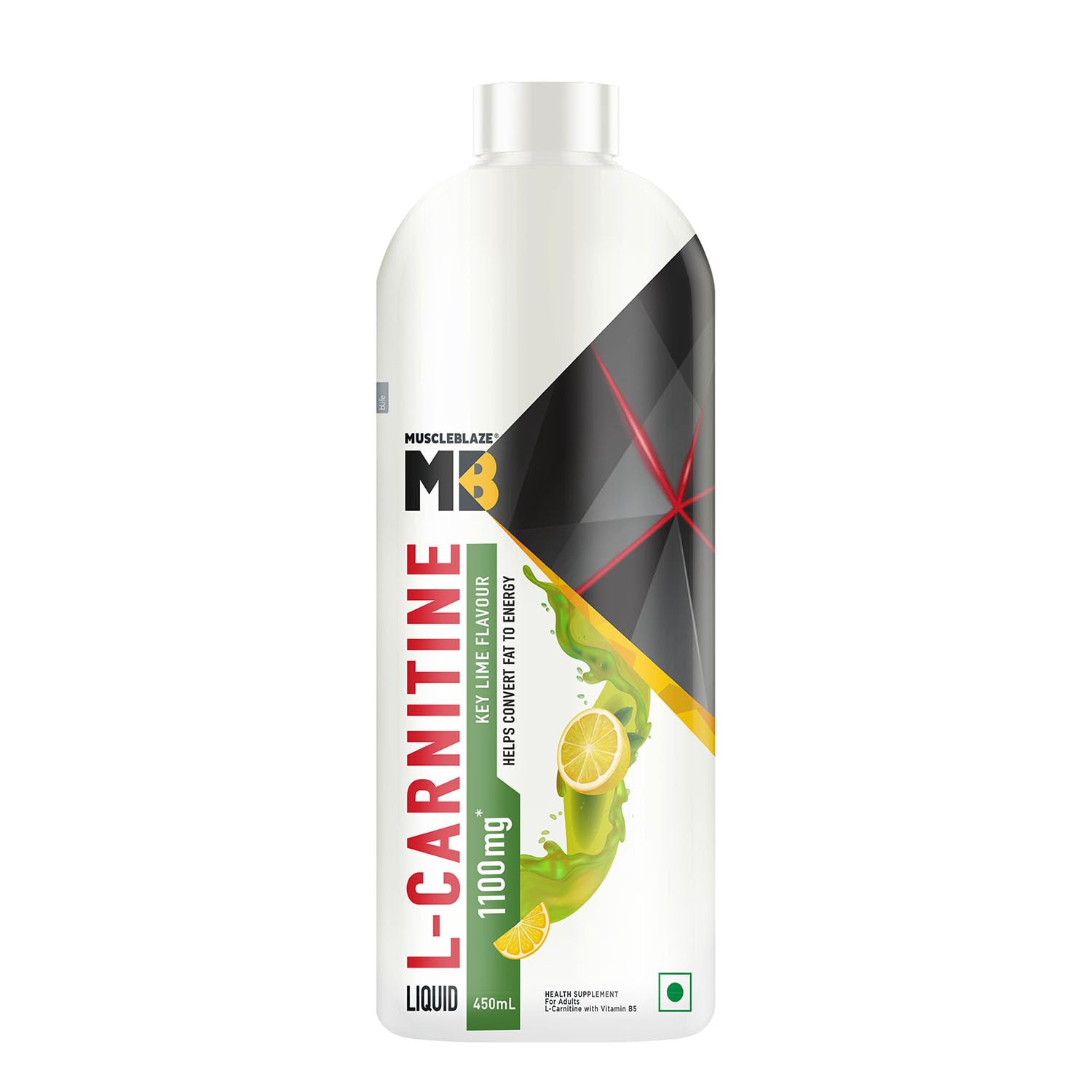MUSCLEBLAZE LIQUID L-CARNITINE 1100MG KEY LIME 450ML