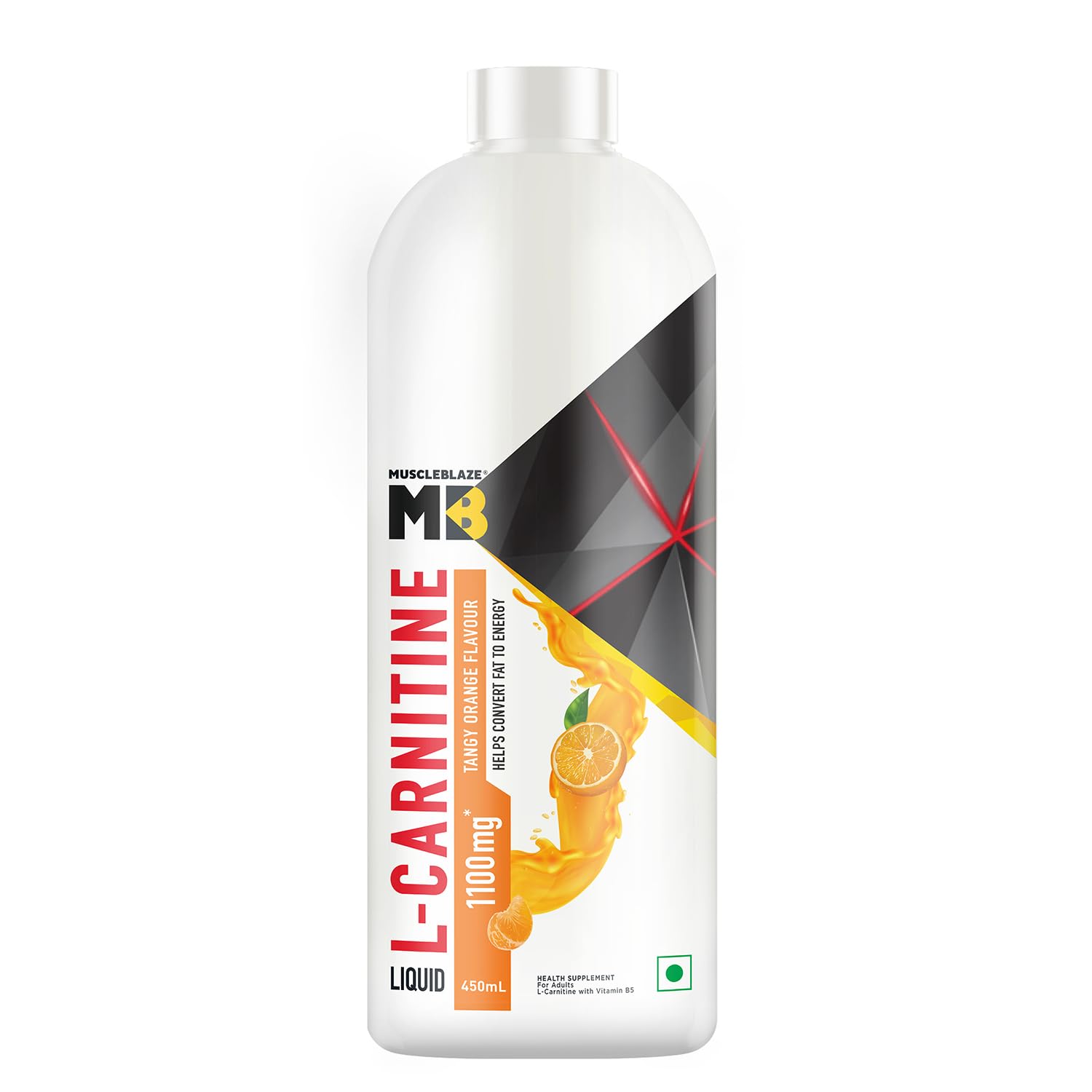 MUSCLEBLAZE LIQUID L-CARNITINE 1100MG TANGY ORANGE 450ML