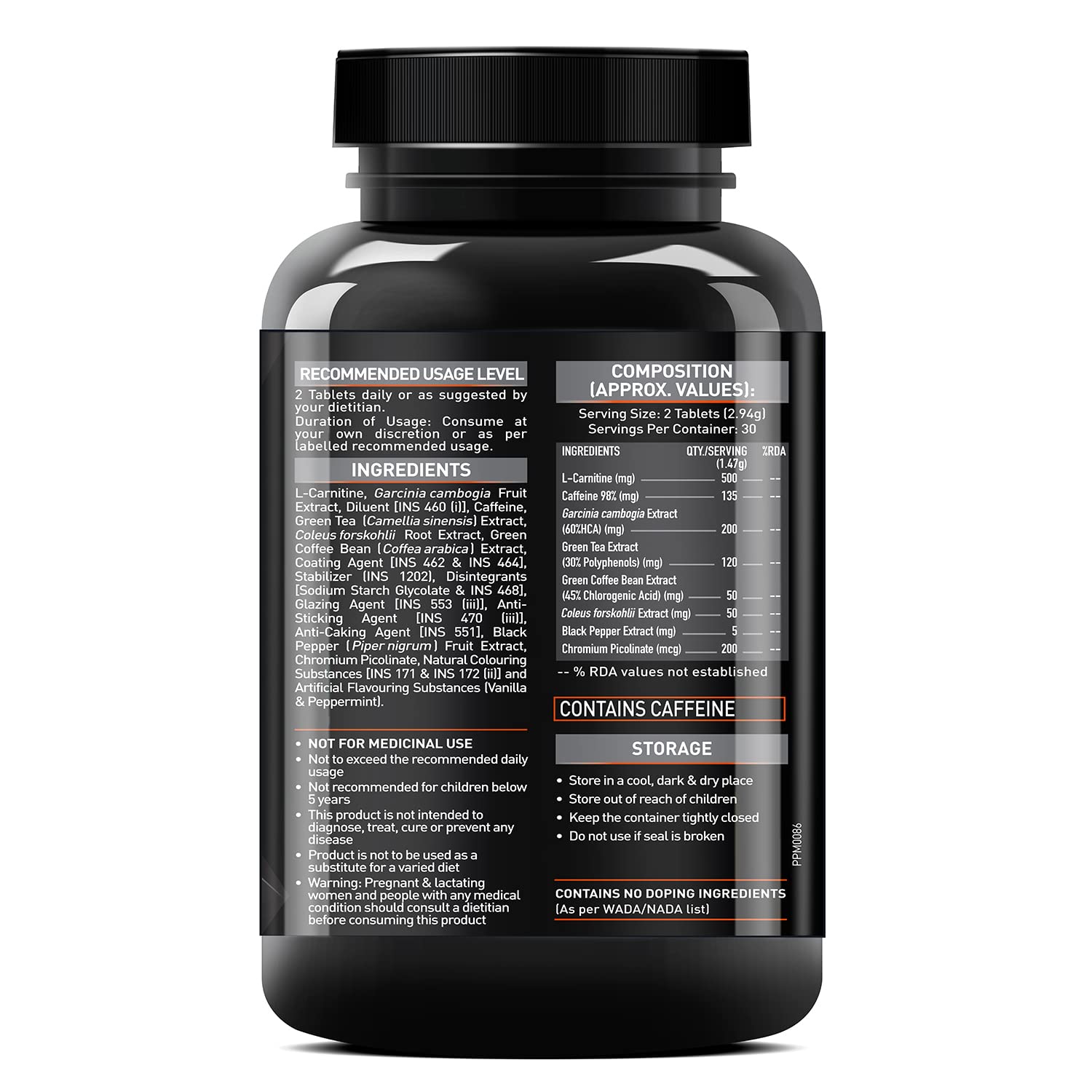 MUSCLEBLAZE FAT BURNER PRO 60 TABLETS