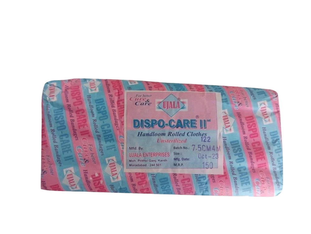 BANDAGES WHITE ROLLED 7.5CM*4MTR