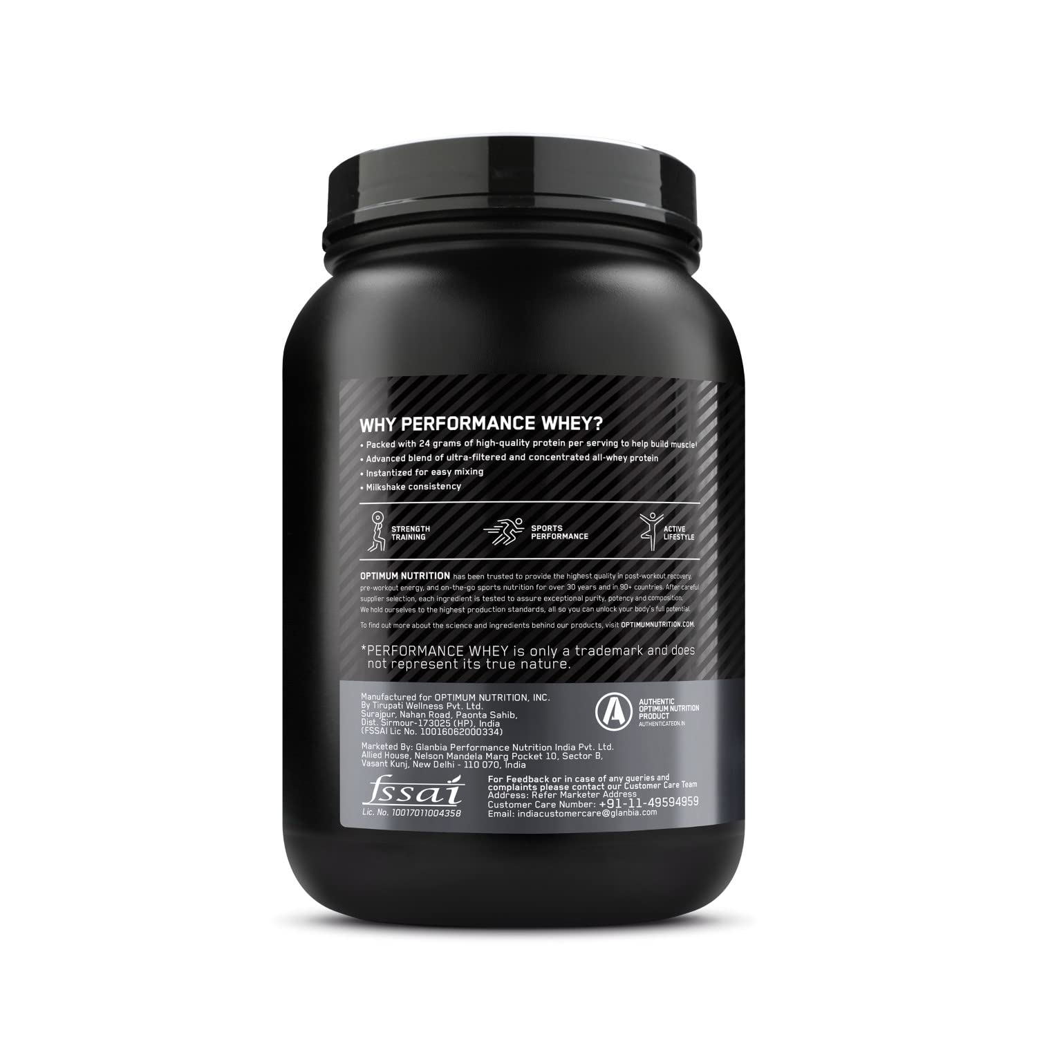 OPTIMUM NUTRITION PERFORMANCE WHEY PROTEIN POWDER CHOCOLATE MILKSHAKE 1KG