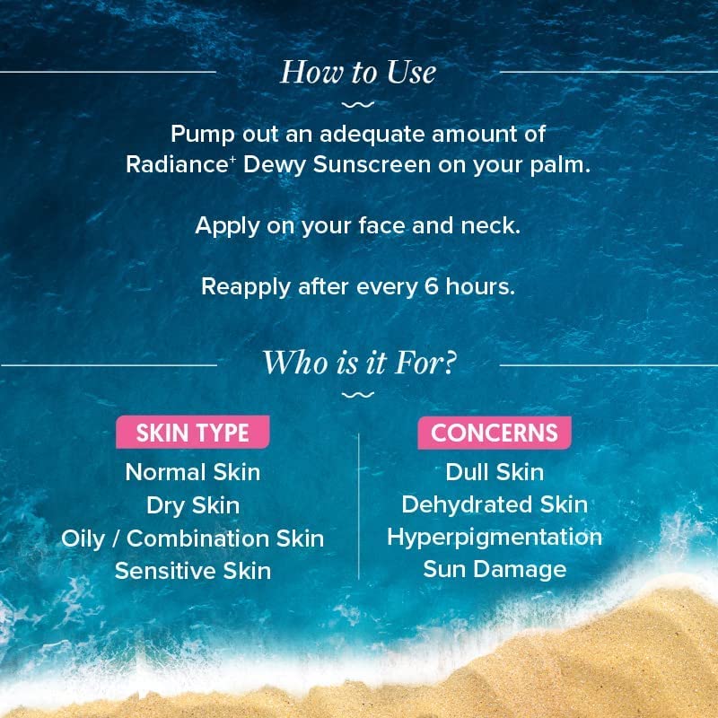 AQUALOGICA RADIANCE + DEWY SUNSCREEN GEL  SPF 50+ PA+++ 50GM