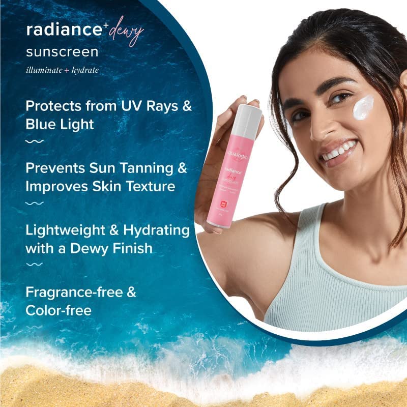 AQUALOGICA RADIANCE + DEWY SUNSCREEN GEL  SPF 50+ PA+++ 50GM
