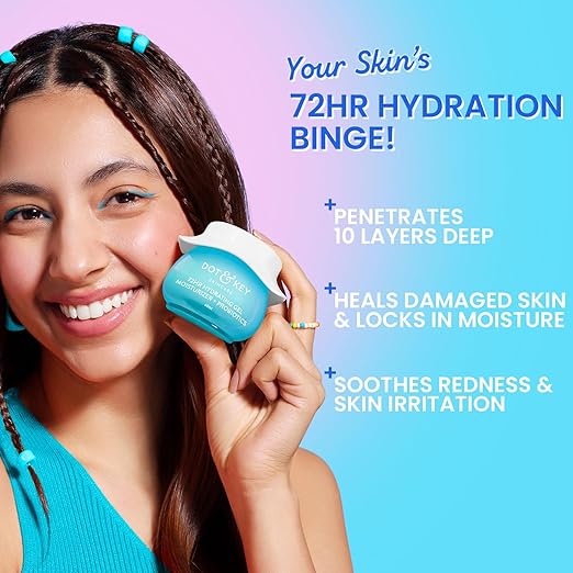 DOT & KEY 72HR HYDRATING GEL + PROBIOTICS MOISTURIZER FOR FACE WITH HYALURONIC ACID 60ML
