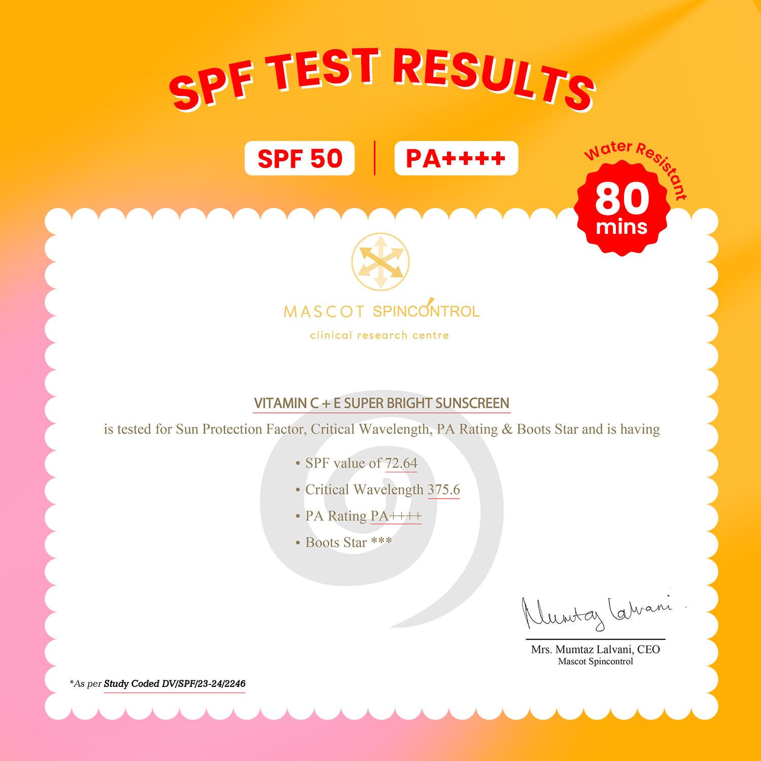 DOT & KEY VITAMIN C + E SUPER BRIGHT SUNSCREEN WITH LIQUID SPF 50+++ FOR ALL SKIN TYPES 50GM