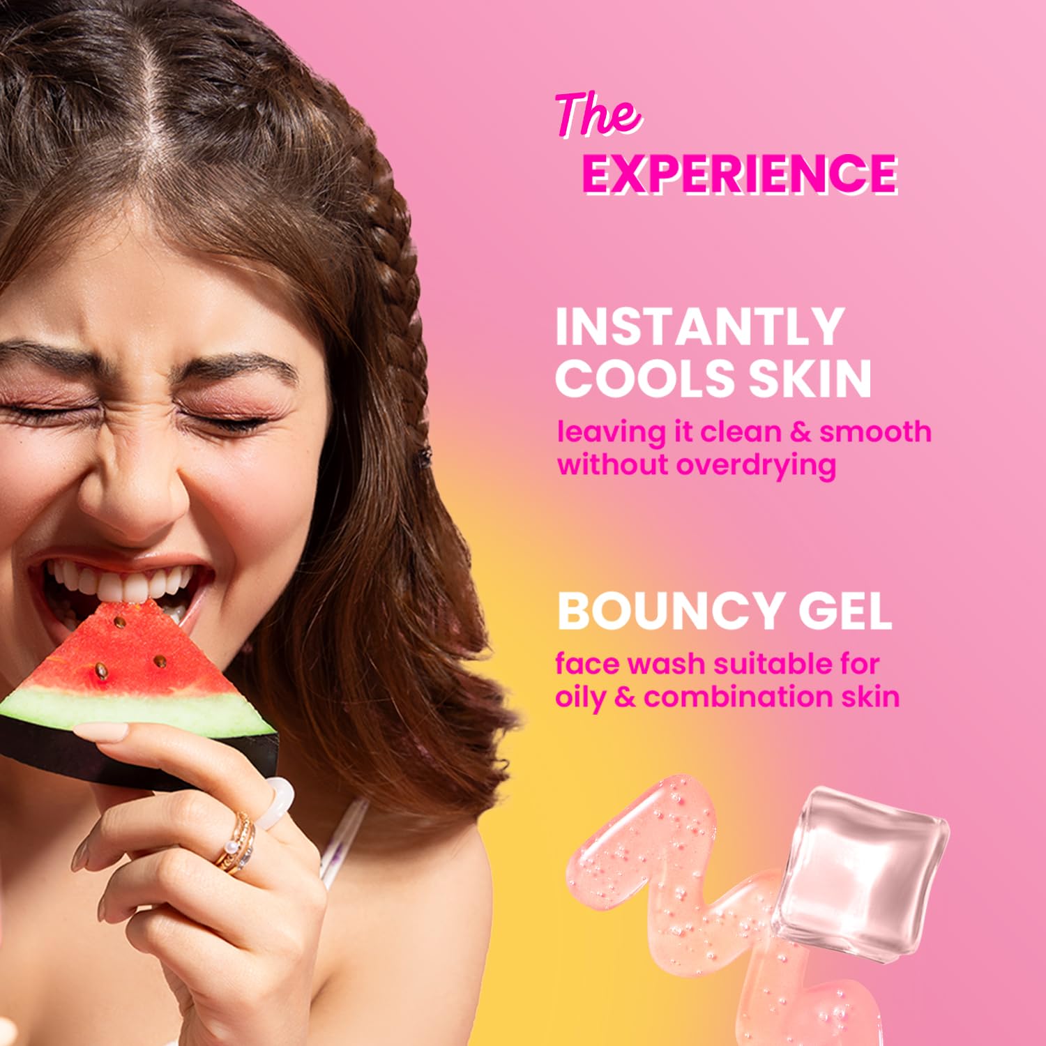 DOT & KEY WATERMELON COOLING GEL FACE WASH WITH VITAMIN C & CUCUMBER 100ML