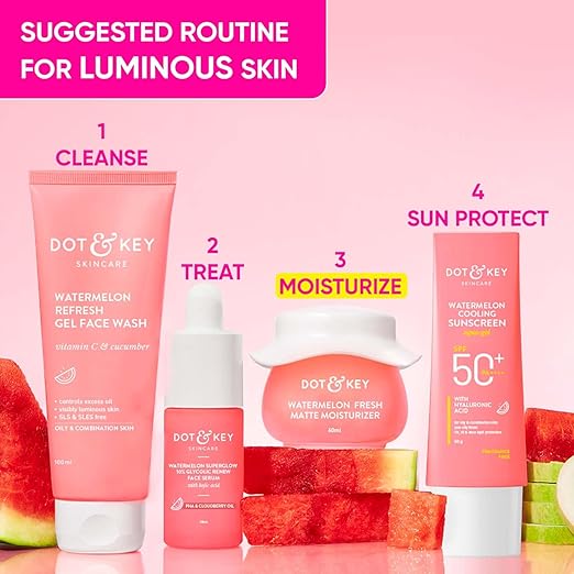 DOT & KEY WATERMELON SUPERGLOW MATTE OIL FREE MOISTURIZER FOR FACE 60ML