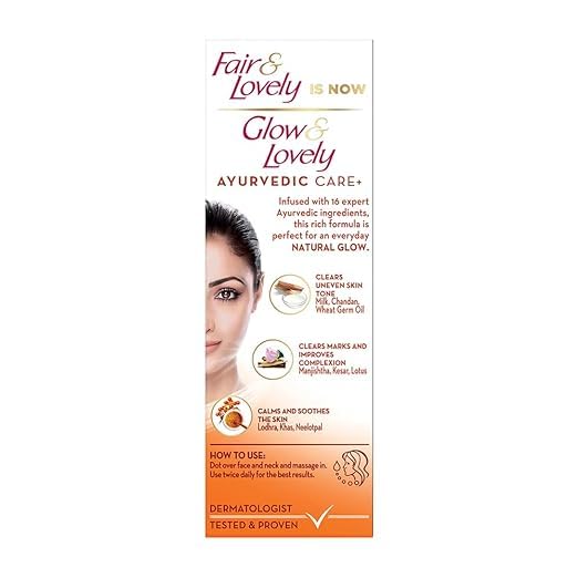 GLOW AND LOVELY AYURVEDIC CARE PLUS FACE CREAM 50GM