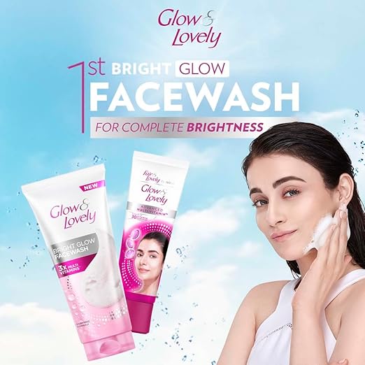 GLOW AND LOVELY BRIGHT GLOW FACE WASH 100GM