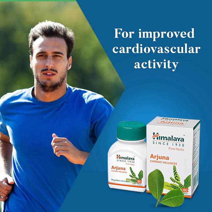 HIMALAYA ARJUNA - 60 TABLETS, WHITE