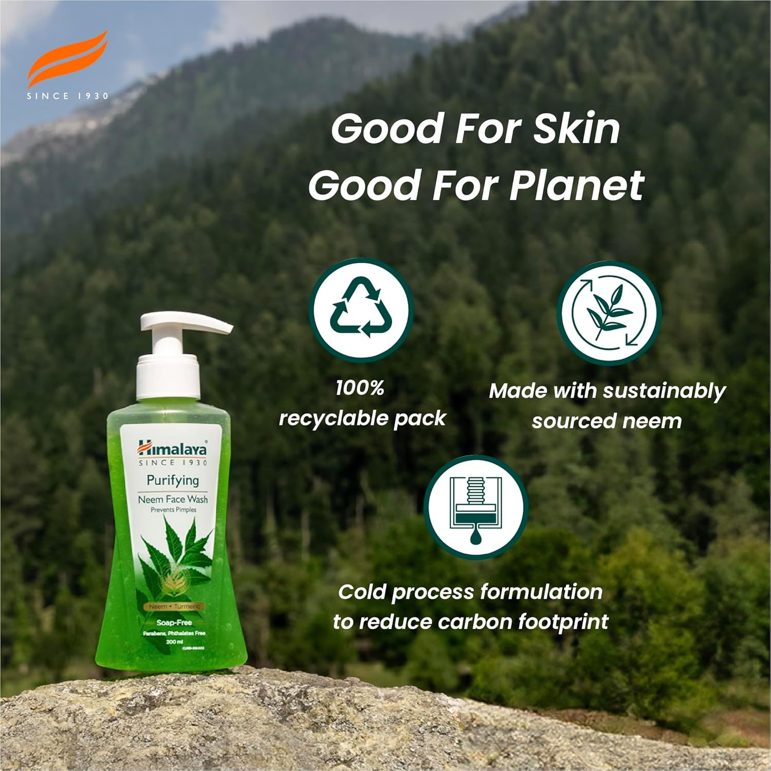 HIMALAYA HERBALS PURIFYING NEEM FACE WASH, 200ML